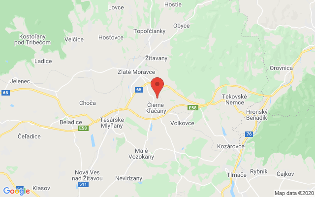 Google map: Obecná 101/27 953 05  Zlaté Moravce